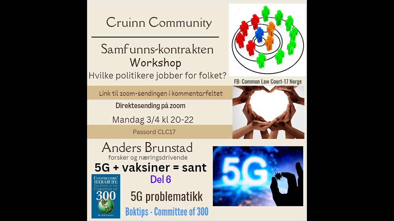 030423 CLC Community, Samfunnskontrakten og 5G+Vaksine=Sant