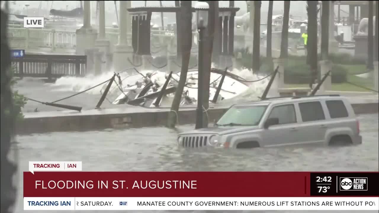 St. Augustine is experiencing flooding.