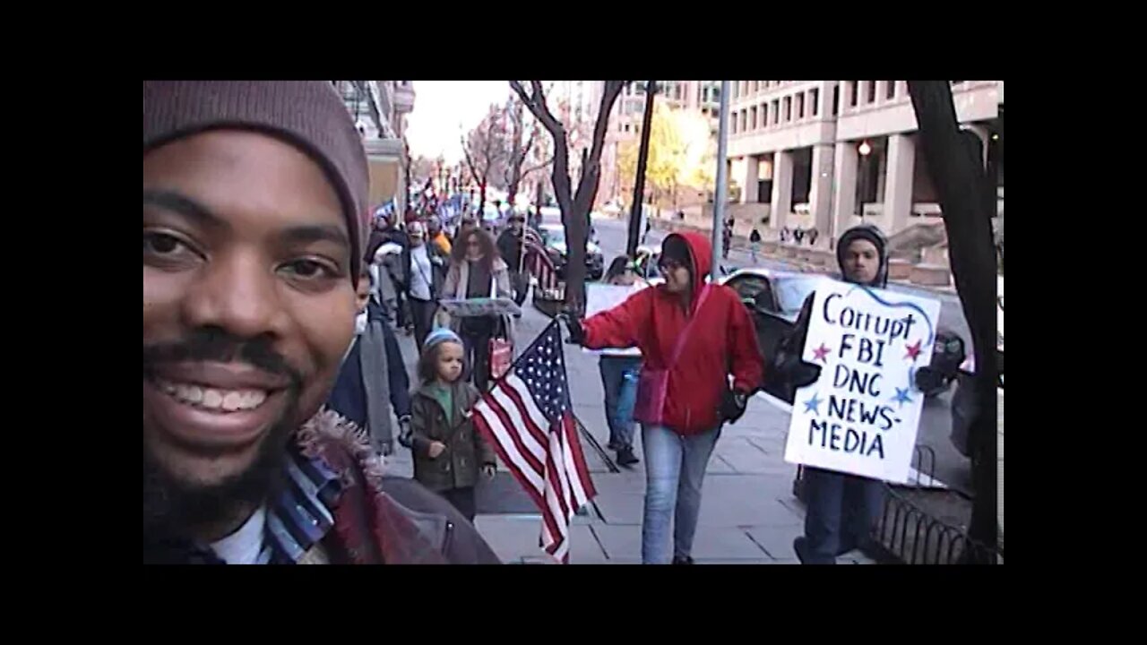 Bus walking 1FBI Trump Rally November 14th 2020