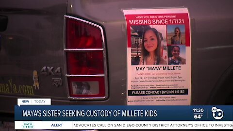 Sister seeks custody of Maya Millete's children