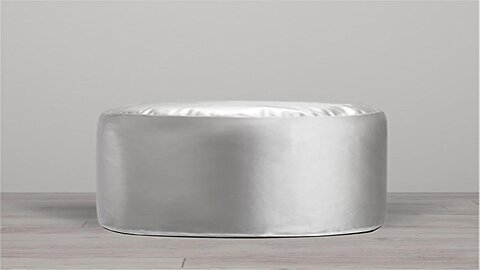 Little Seeds Metallic Pouf Silver Review