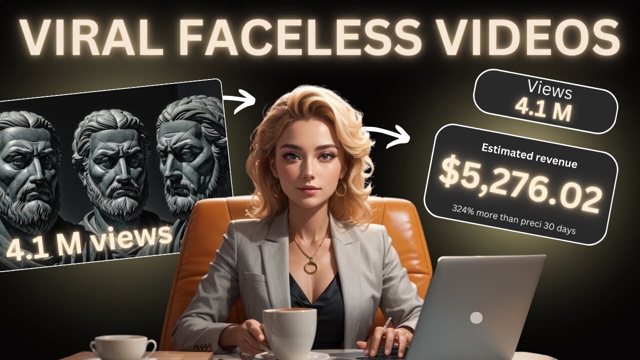 How I Make VIRAL Monetizable Faceless YouTube videos ($700/Day) FULL COURSE