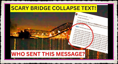 ALL LIES! Baltimore Bridge Collapse Was Planned!! CONSPIRACY EXPOSED!