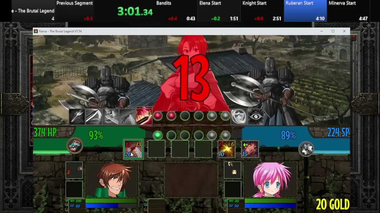 Rance - The Brutal Legend any% speed run 5:03