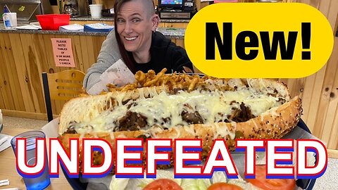 MASSIVE CHEESESTEAK CHALLENGE X2! UNDEFEATED!! NEW CHALLENGE