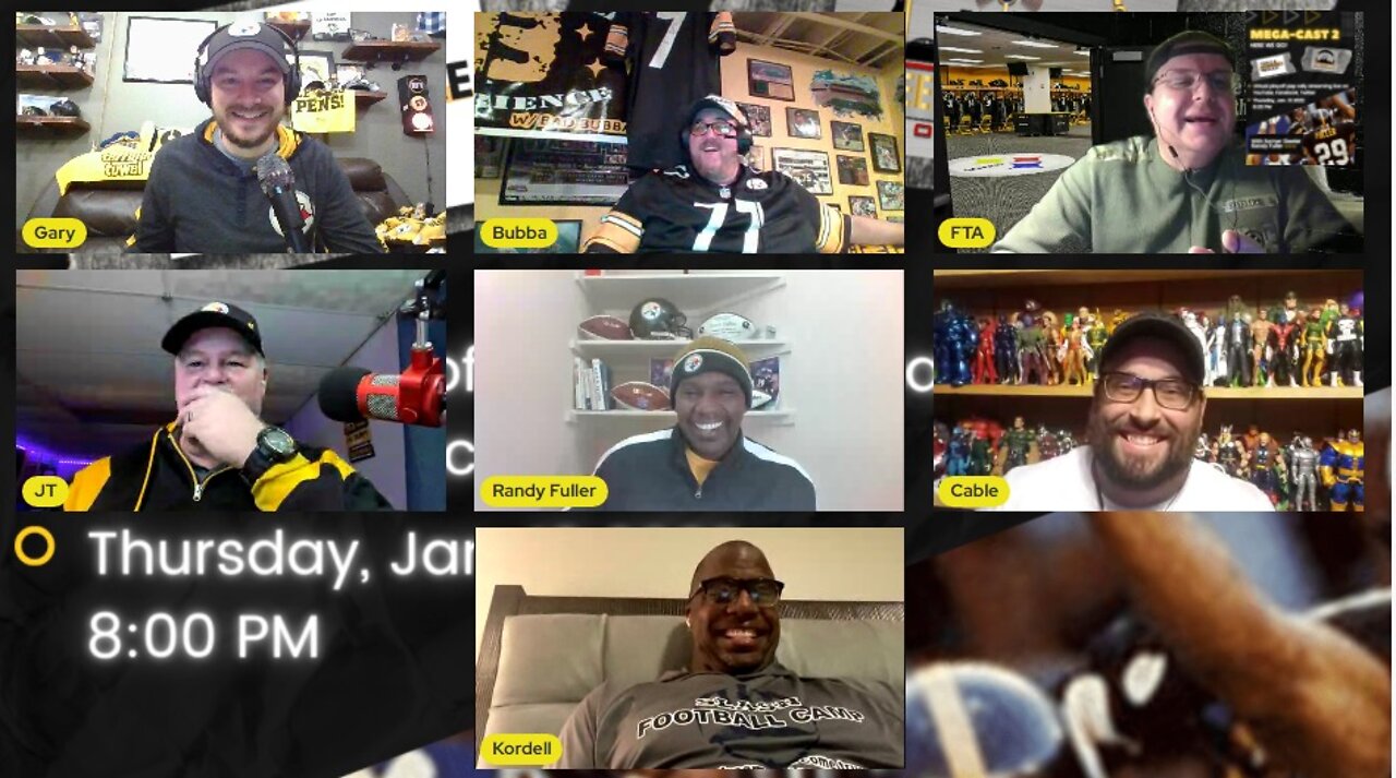 Super Wildcard Weekend Steelers Chiefs Pregame MEGA-CAST 2 w Randy Fuller and Kordell Stewart