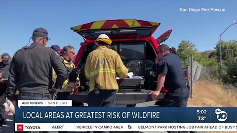 Local areas at greatest risk of wildfire