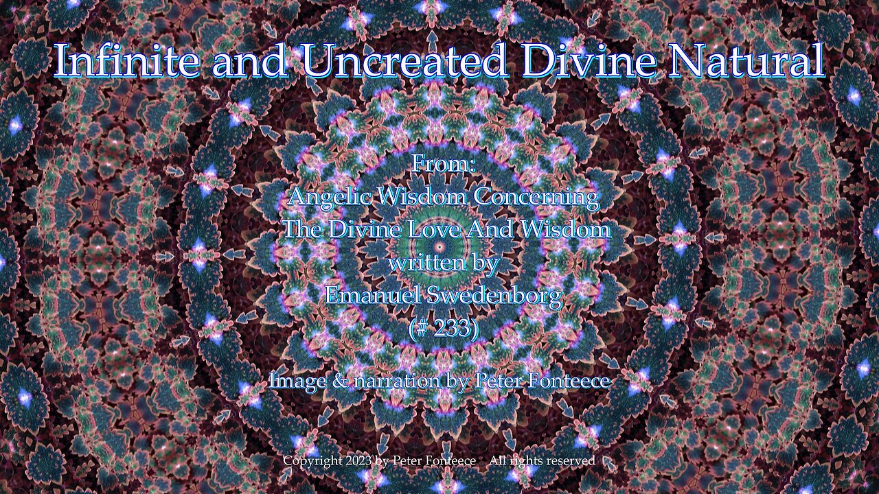 Infinite and Uncreated Divine Natural