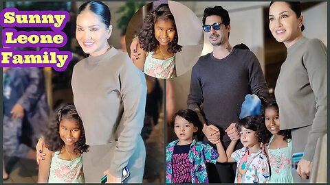 Sunny Leone Lovely Moments with Daughter Spotted Post Sunday Dinner With Kids and Husband Daniel