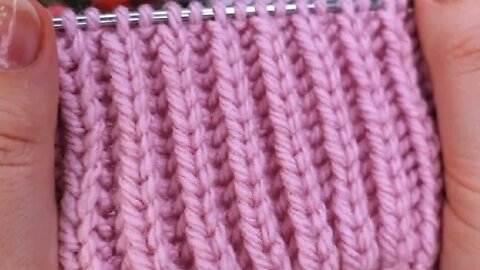 How to knitting simple rib tutorial for beginners