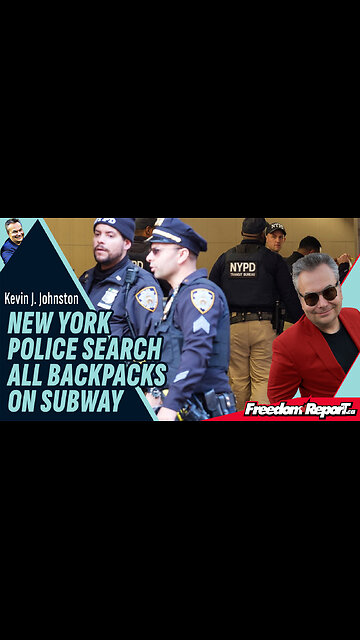 NEW YORK POLICE SEARCH ALL BACKPACKS SUBWAY