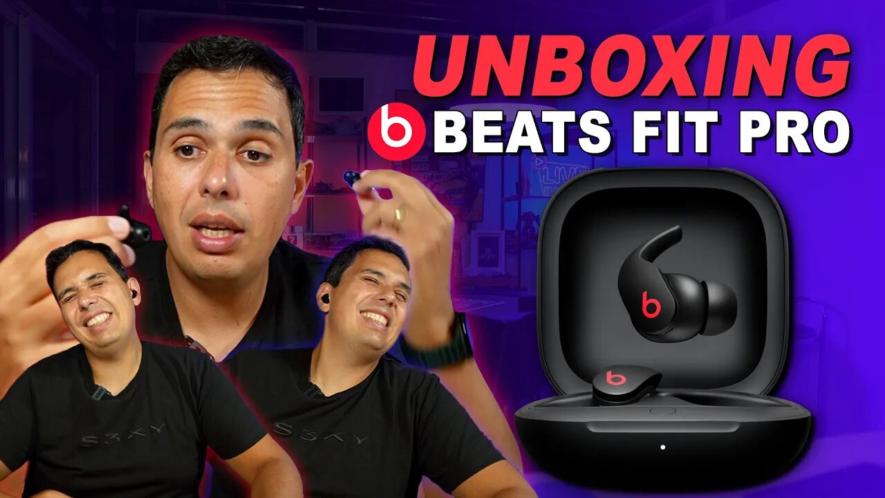 Unboxing dos novos fones Beats Fit Pro! Esses não caem da orelha por nada.