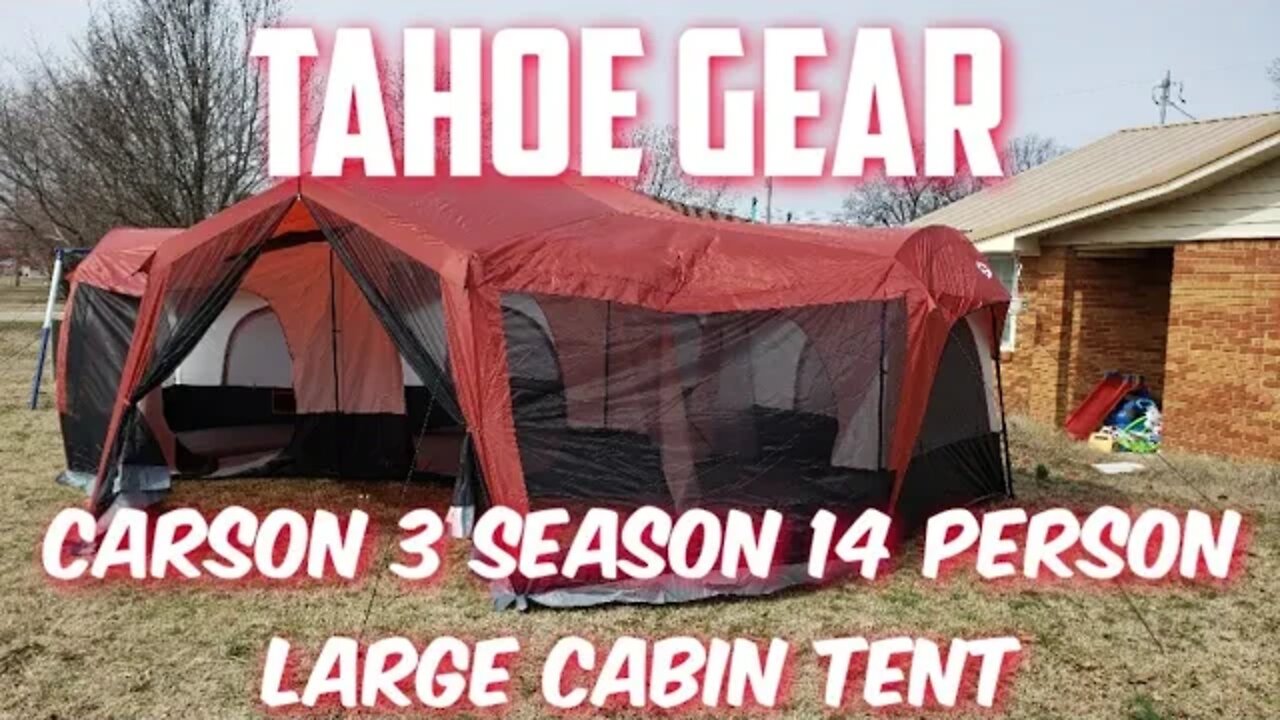 Tahoe Gear Carson tent setup and time laps