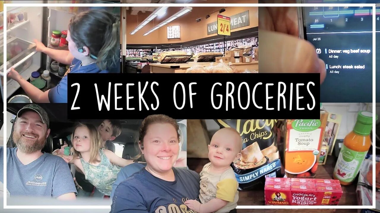 All Things Food//2 Week Grocery Haul//Meal Plan