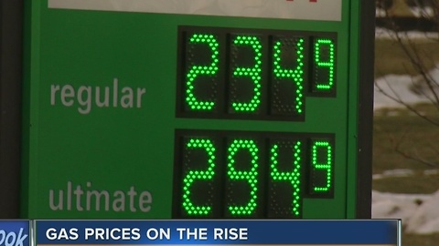 Gas prices back on the rise