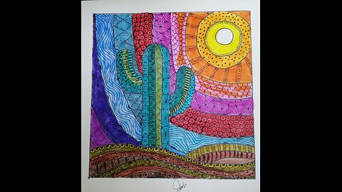 Desertscapes mandala art. 😊