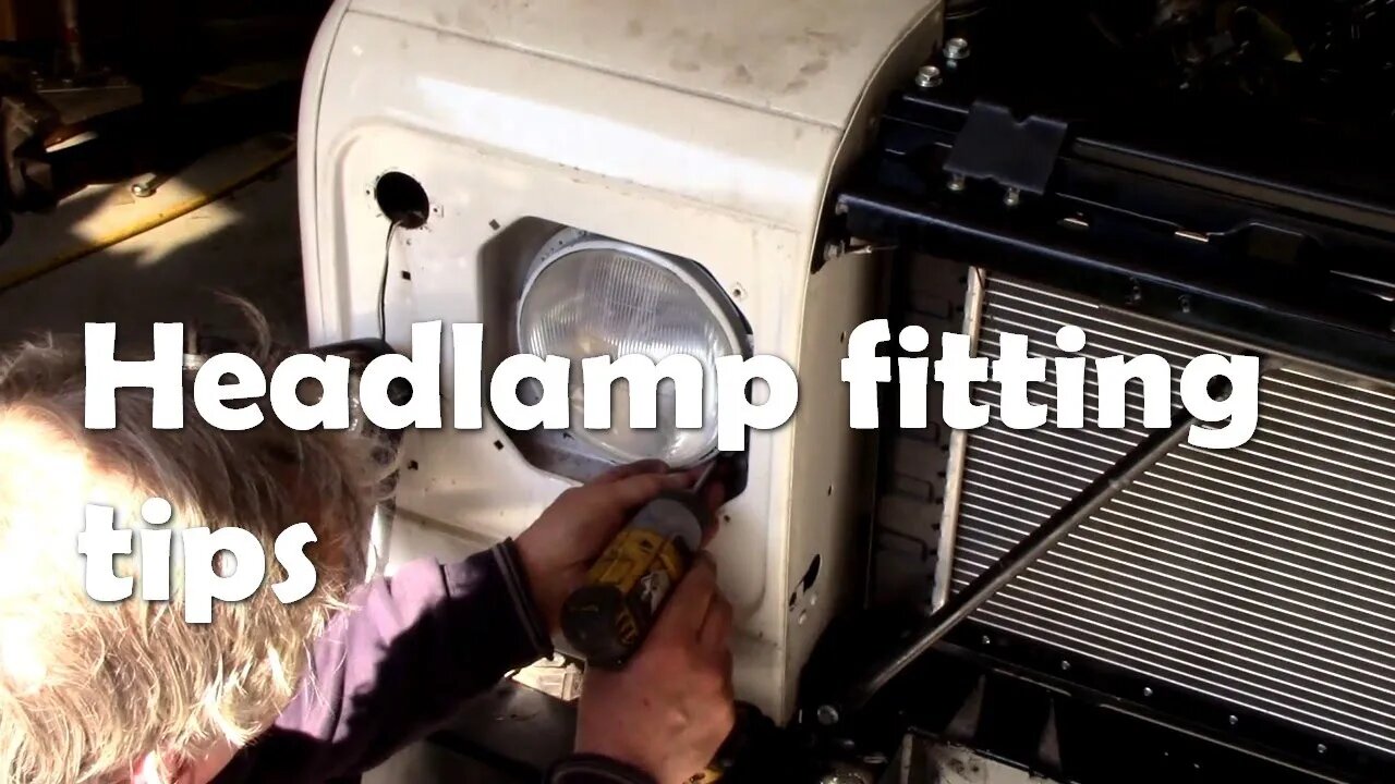 Headlamp fitting tips for Defenders/Series
