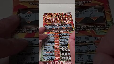 NEW Lottery Tickets Cash Eruption Scratch Offs!