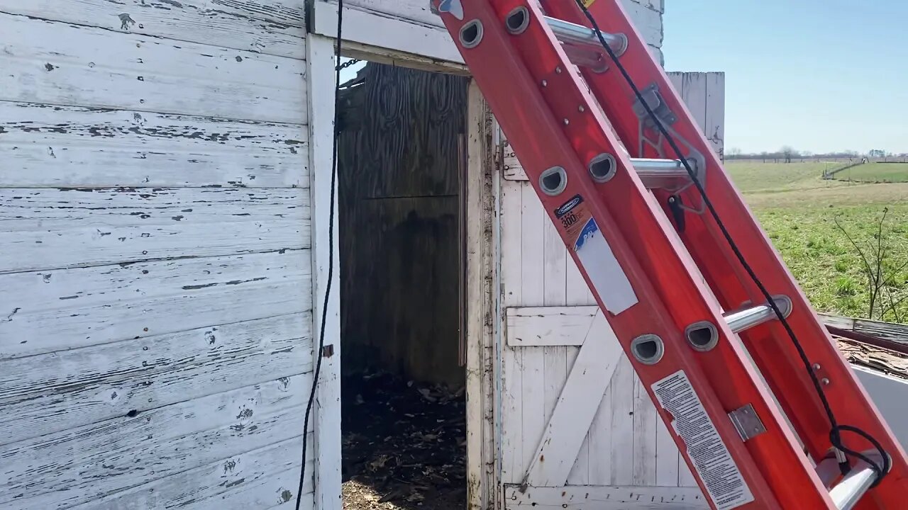 The Old Corn Crib - Cleaned Out the “Stored Stuff”