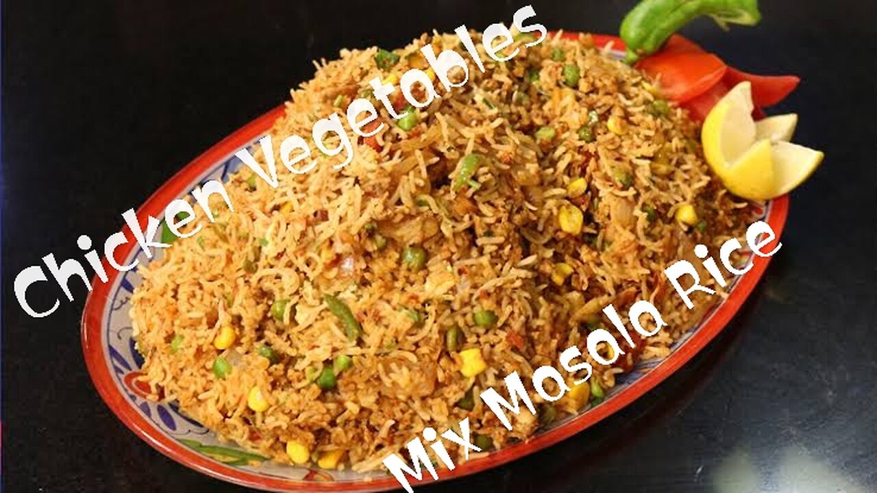 Chicken Vegetable Mix Masala Rice