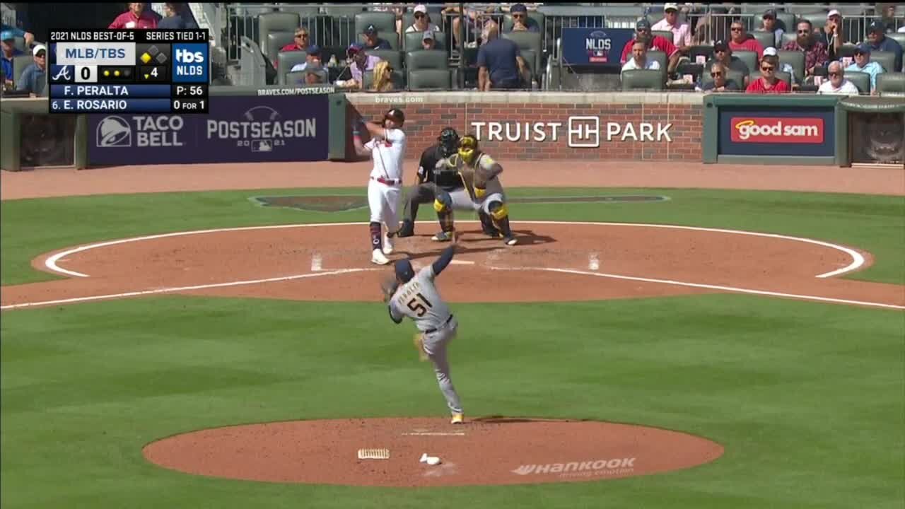 Brewers fall to Braves 3-0 in Game 3 of the NLDS