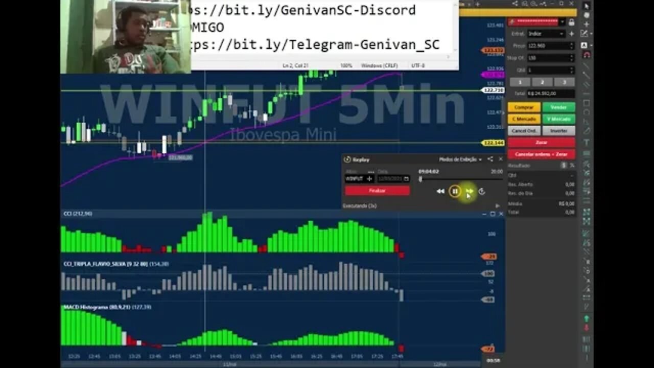 REPLAY MÍNI DÓLAR DIA 12/05 MAIS UM GAIN PRA CONTA