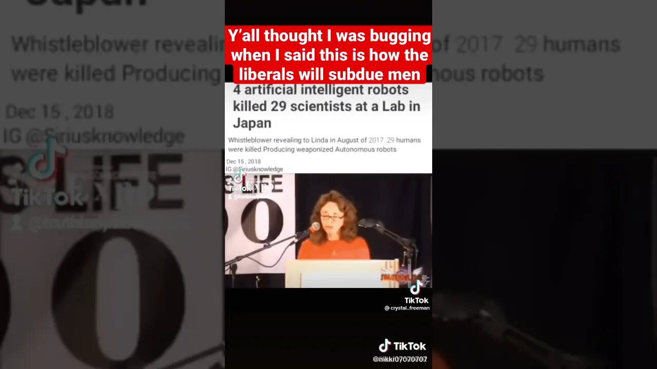 4 AI robots k!ll 29 scientists in Japanese lab.. this is how the liberals plan to subdue men!