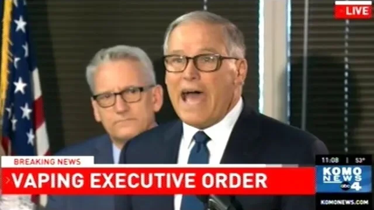 Freedom Hater Jay Inslee Announces A Ban On ALL Flavored Vaping Products! (Including THC Products)