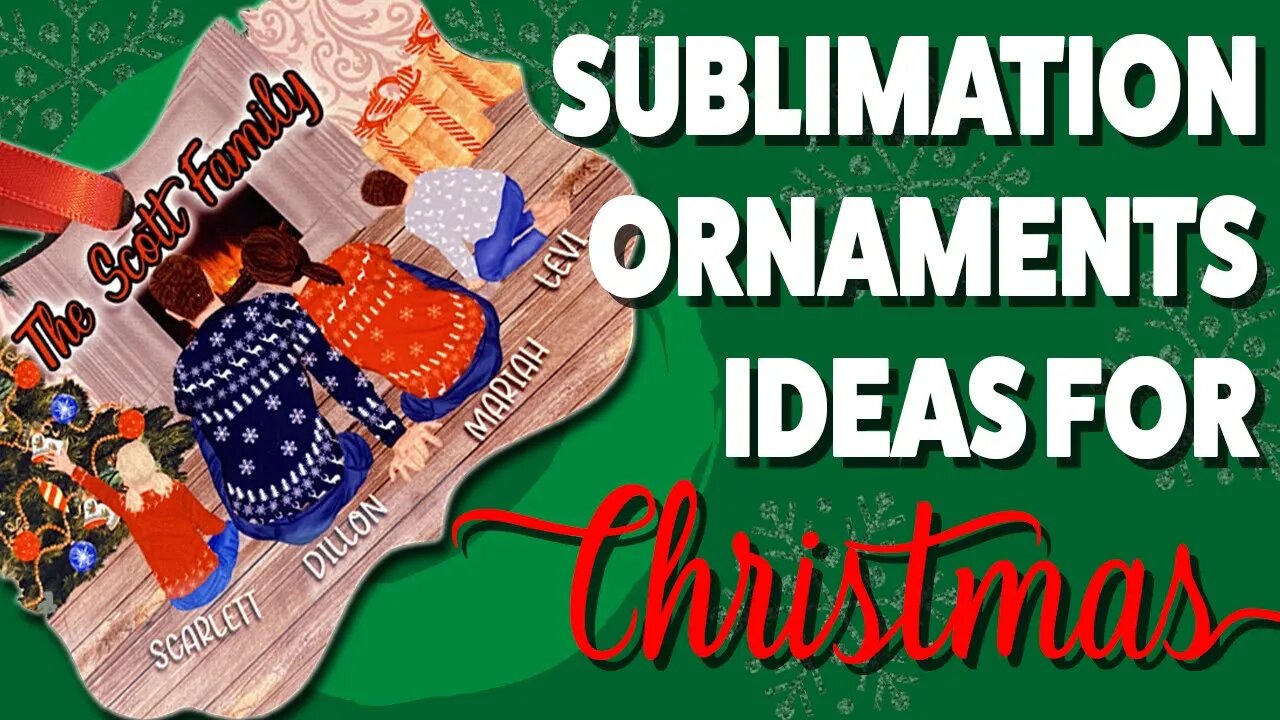 Sublimation Ornaments - My best Christmas sublimation DIY idea yet!