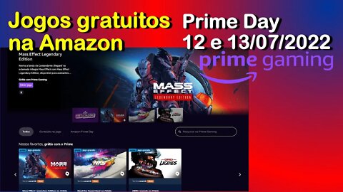 Jogos grátis na Prime Day Amazon Prime Gaming