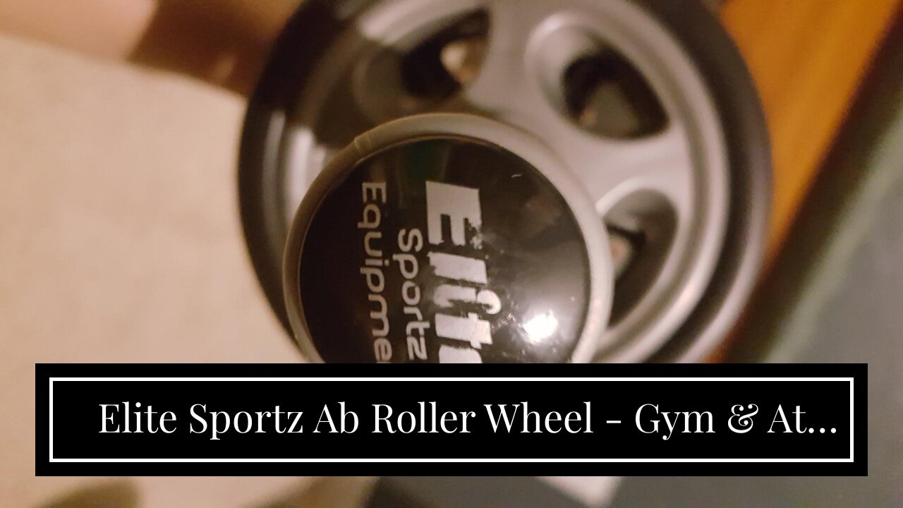 Elite Sportz Ab Roller Wheel - Gym & At Home Ab Workout Equipment with 2 Wheels to Exercise Cor...