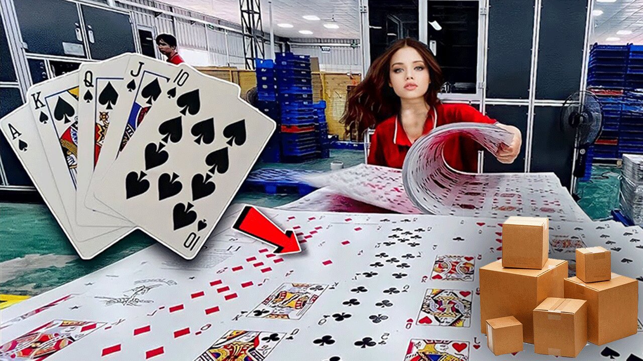 Production Process of Poker Cards - Paper Boxes