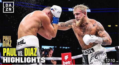 JAKE PAUL VS NATE DIAZ Fight Highlights