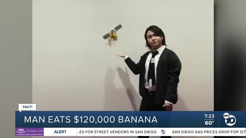 Fact or Fiction: Student eats $120K piece of art?