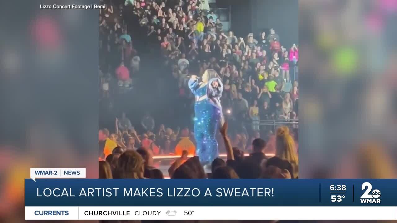 Local artist makes Lizzo a sweater!