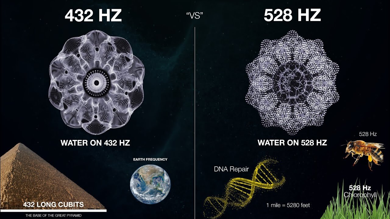 432 Hz and 528 Hz EXPLAINED: The Most Powerful Frequencies in The Universe