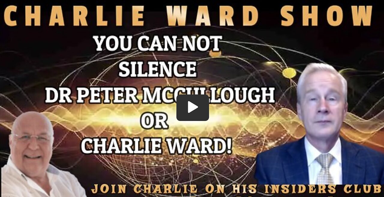 Charlie Ward W/ DR Peter McCullough YOU CANNOT SILENCE THE TRUTH. THX JUAN O'SAVIN SGANON