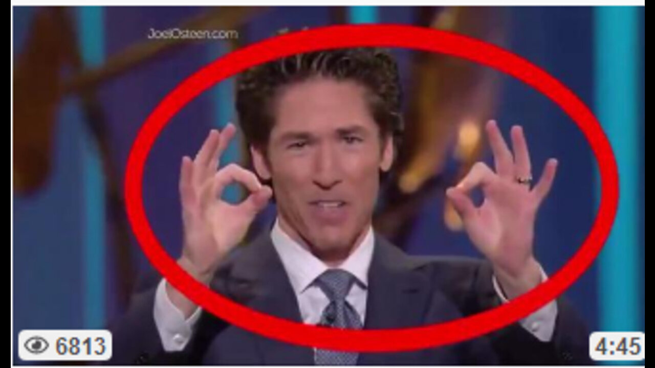 FREE MASON JOEL OSTEEN CHANNELING DEMONS DURING A SERMON