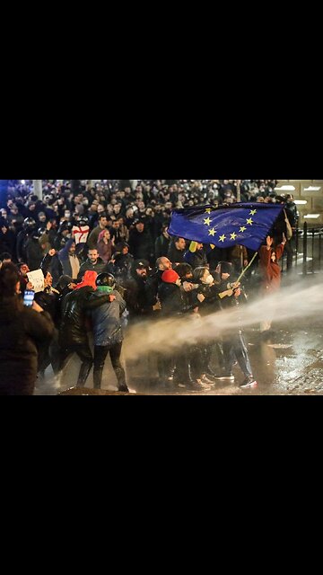TEAR GAS & CHAOS : ANTI-GOVT PROTEST IN GEORGIA ( the country of )