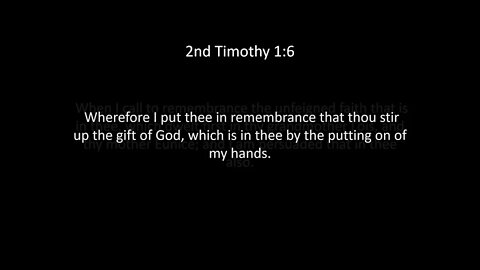 2nd Timothy Chapter 1