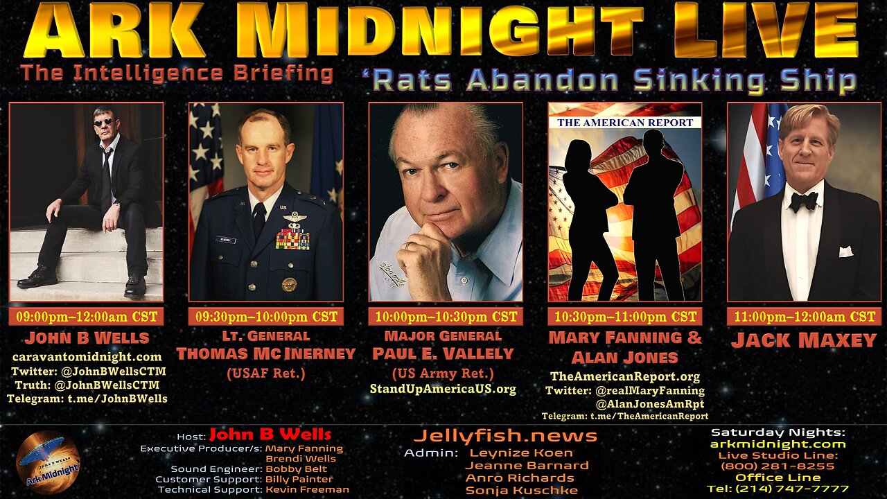 The Intelligence Briefing / ‘Rats Abandon Sinking Ship - John B Wells LIVE