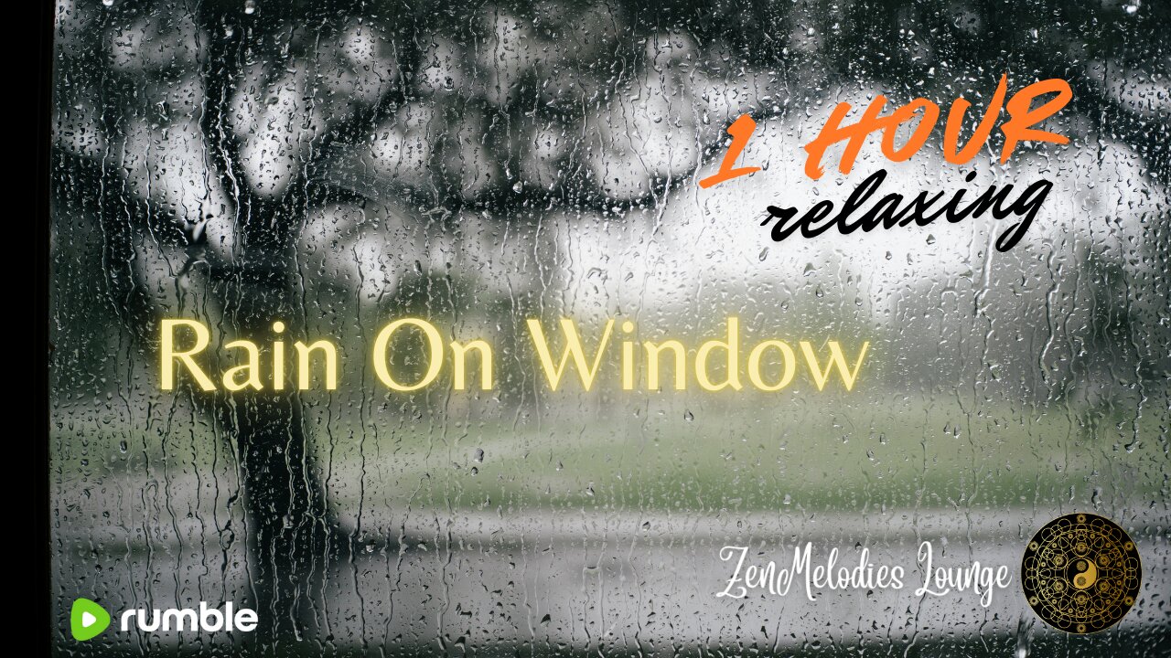 Rain On Window, Relaxing, Sleeping