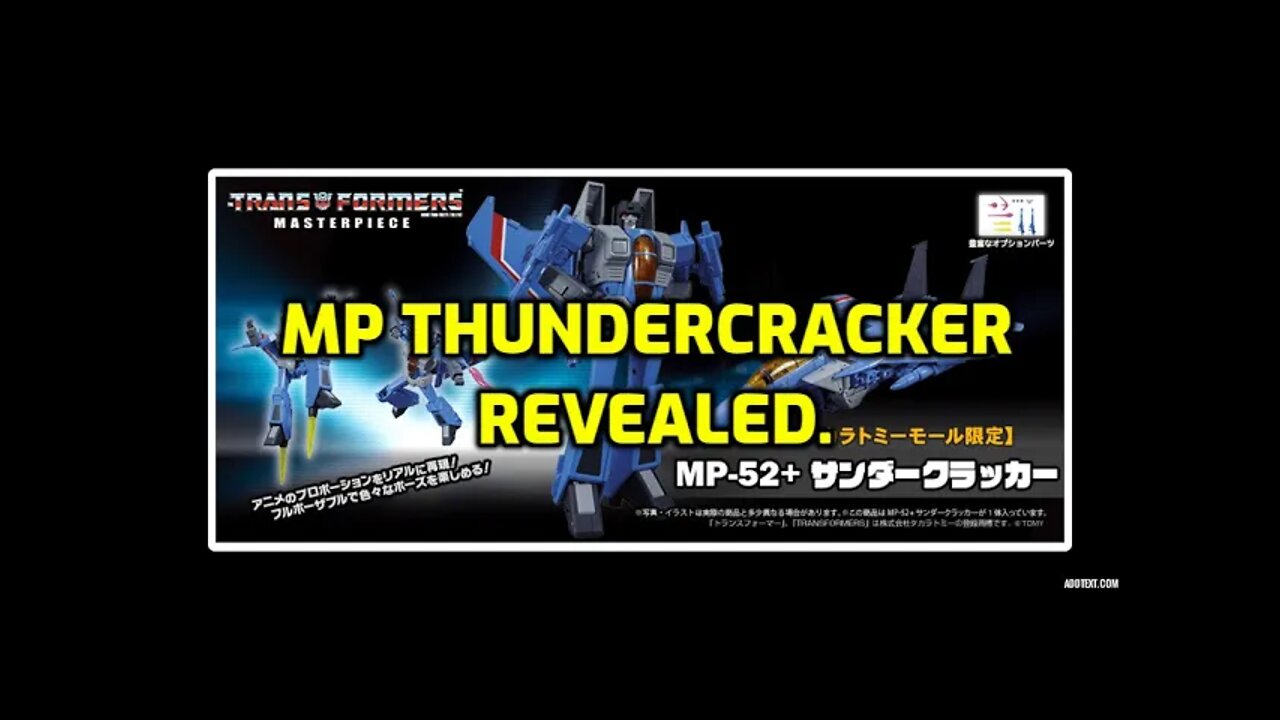 TRANSFORMERS MASTERPIECE THUNDERCRACKER MP 52 + - NINJA KNIGHT