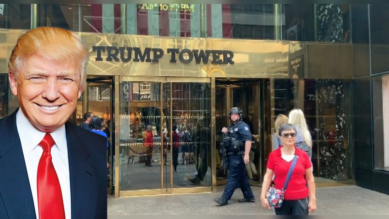 A veiw of Donald Trump's tower