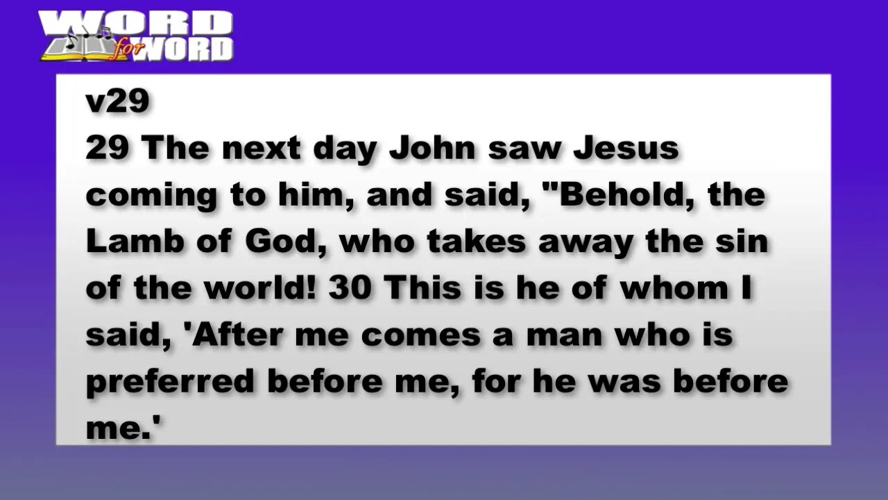 John Chapter 1 (Slowed Down By 25%) [Teaching Video] - The Bible Song