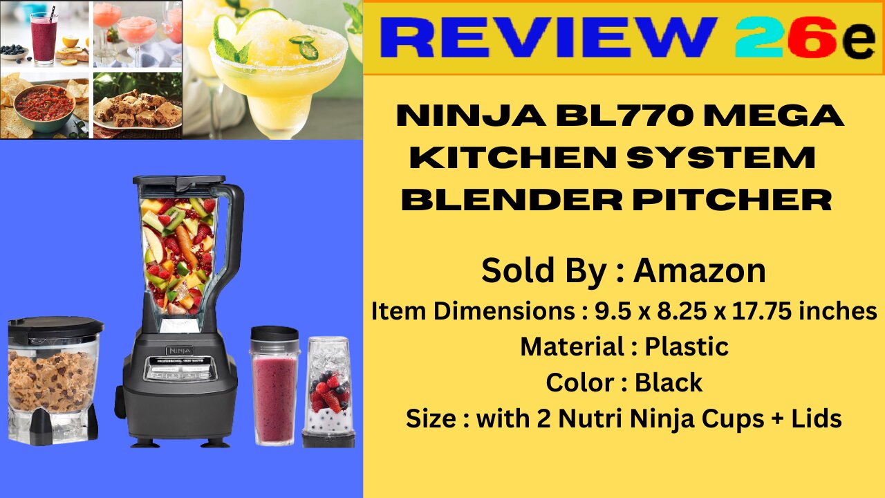 Blender Pitcher Ninja BL770 Review 2024