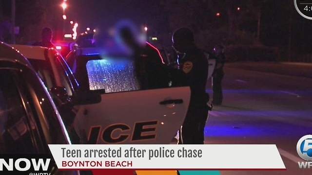 Teen arrested after police chase