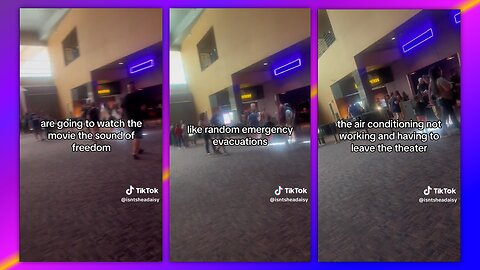 NOTHING TO SEE HERE JUST ANOTHER RANDOM EMERGENCY AT A THEATER SHOWING THE SOUND OF FREEDOM