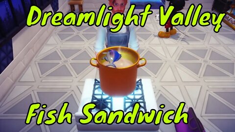 Dreamlight Valley Fish Sandwich and Crudité! How to Make