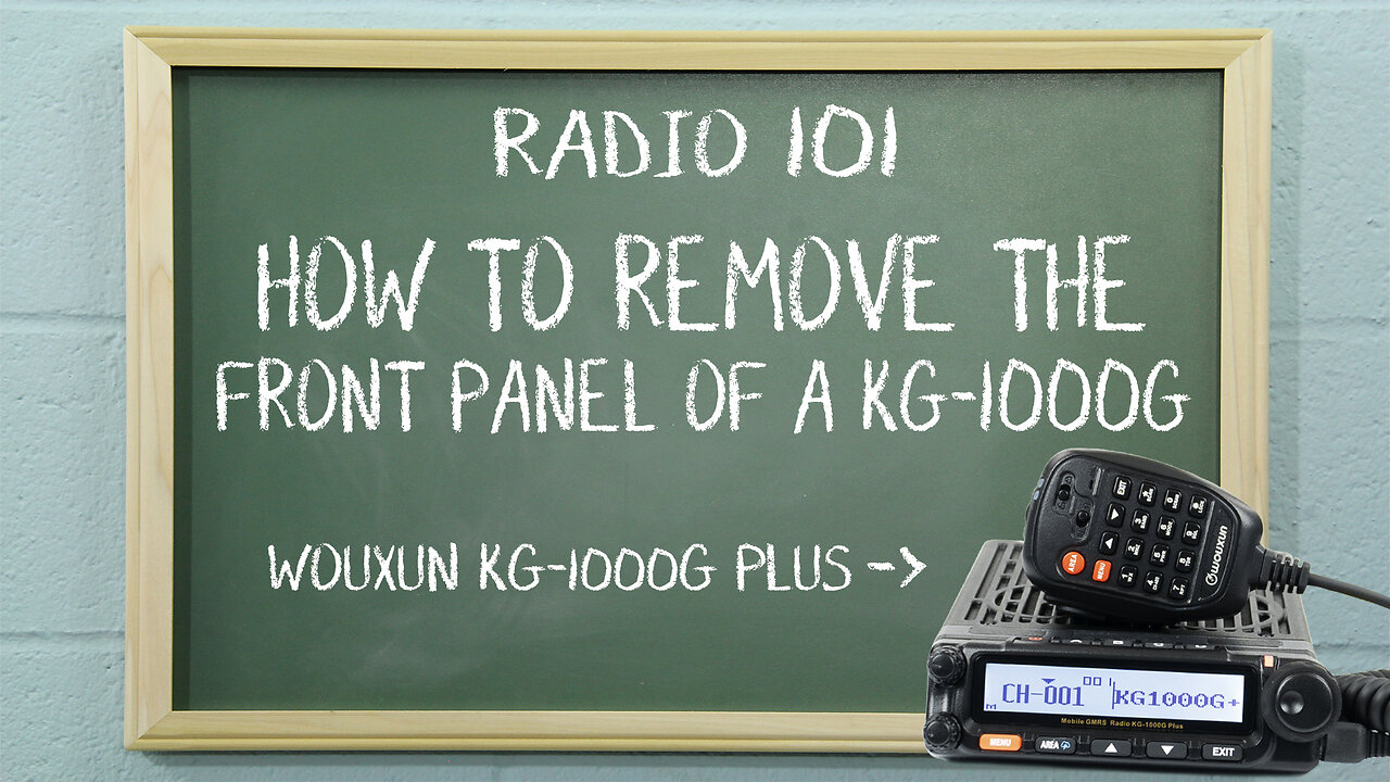 How to Remove the Front Panel of the Wouxun KG-1000G | Radio101